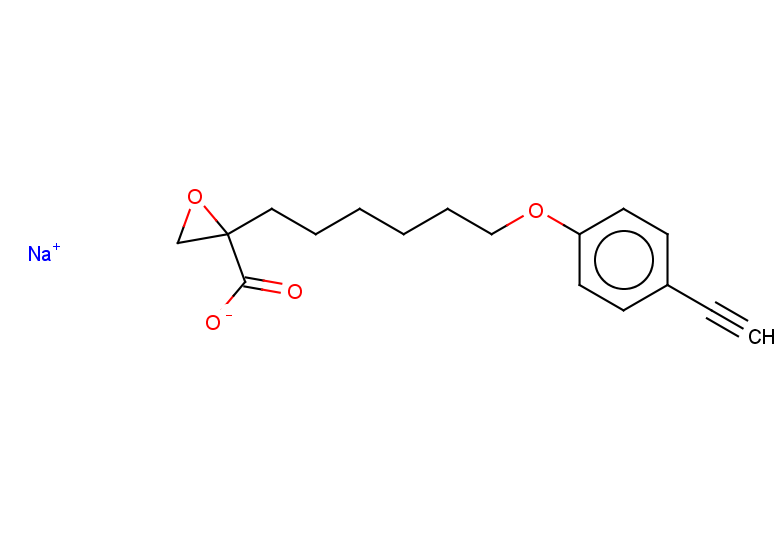 sodium 2-[6-(4-ethynylphenoxy)hexyl]oxirane-2-carboxylate