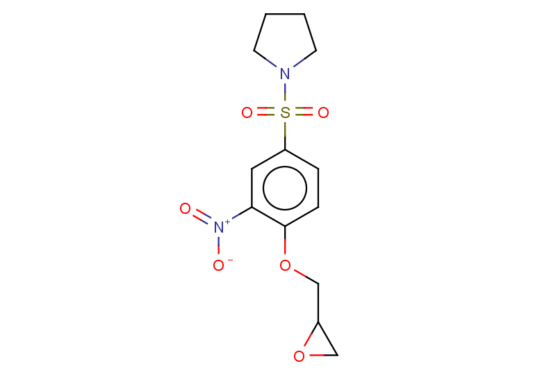 1-[3-nitro-4-(oxiran-2-ylmethoxy)benzenesulfonyl]pyrrolidine