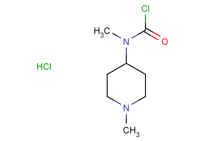 N-methyl-N-(1-methylpiperidin-4-yl)carbamoyl chloride hydrochloride
