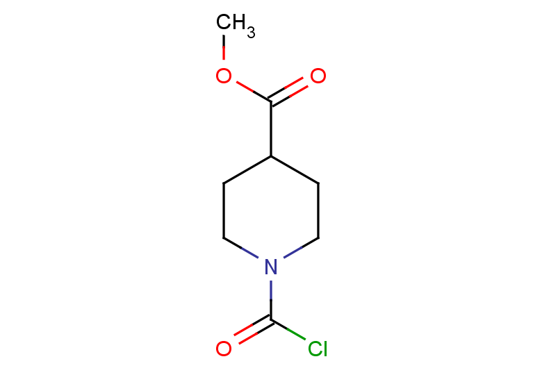 4-PIPERIDINECARBOXYLIC ACID, 1-(CHLOROCARBONYL)-, METHYL ESTER