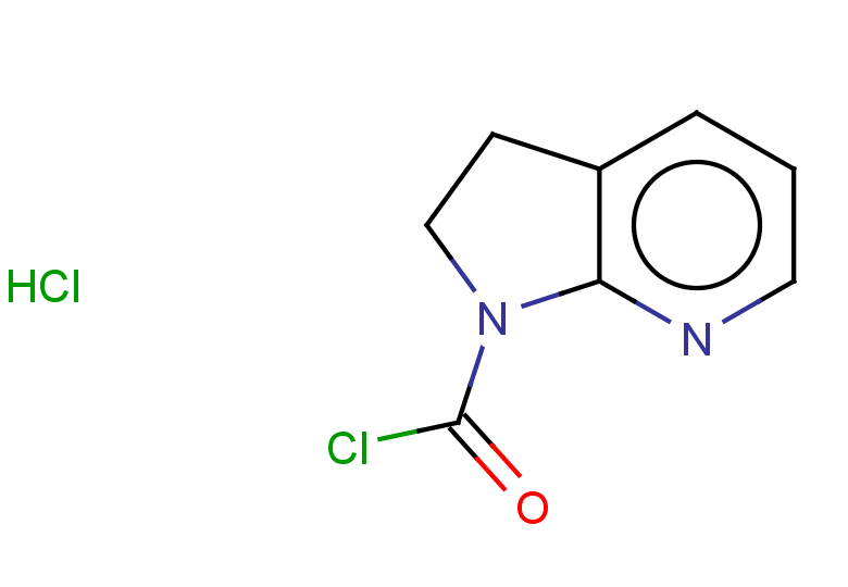 1H,2H,3H-pyrrolo[2,3-b]pyridine-1-carbonyl chloride hydrochloride