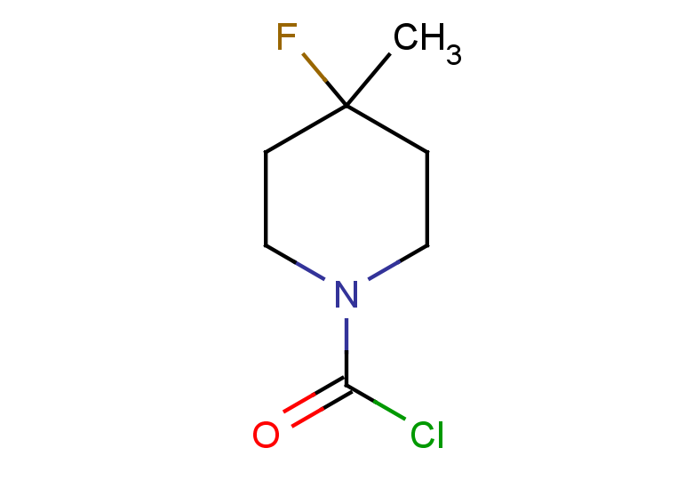 4-fluoro-4-methylpiperidine-1-carbonyl chloride