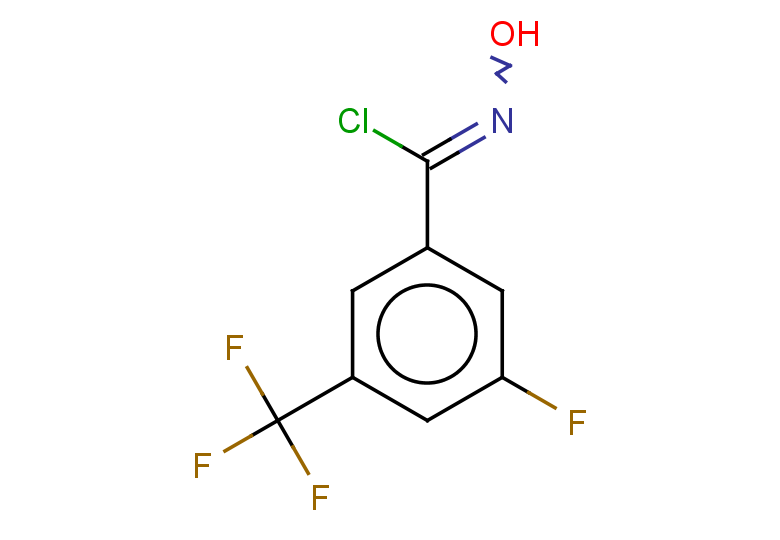 3-fluoro-N-hydroxy-5-(trifluoromethyl)benzene-1-carbonimidoyl chloride
