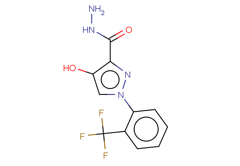 4-hydroxy-1-[2-(trifluoromethyl)phenyl]-1H-pyrazole-3-carbohydrazide