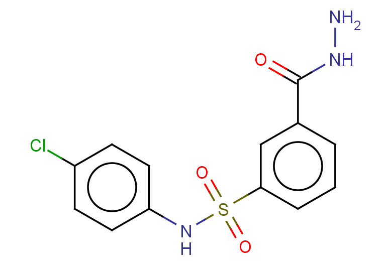 N-(4-chlorophenyl)-3-(hydrazinecarbonyl)benzene-1-sulfonamide