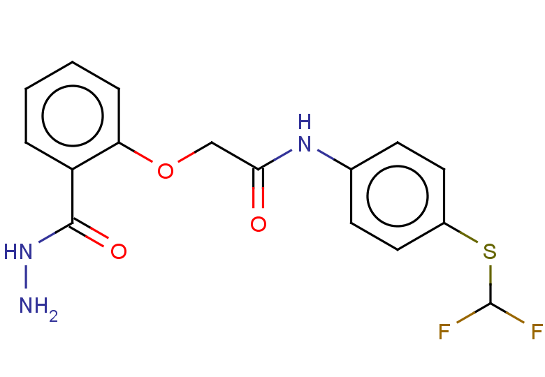 N-{4-[(difluoromethyl)sulfanyl]phenyl}-2-[2-(hydrazinecarbonyl)phenoxy]acetamide