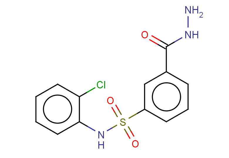 N-(2-chlorophenyl)-3-(hydrazinecarbonyl)benzene-1-sulfonamide