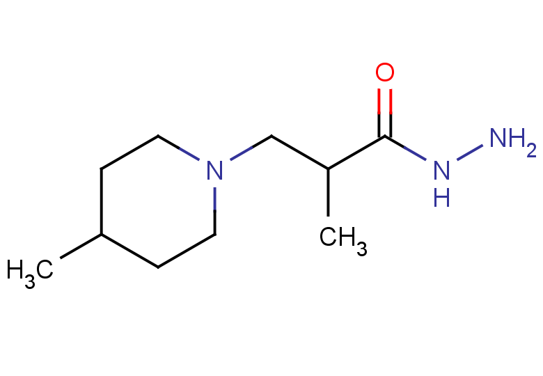 2-methyl-3-(4-methylpiperidin-1-yl)propanehydrazide