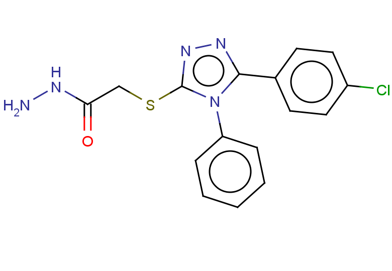 2-{[5-(4-chlorophenyl)-4-phenyl-4H-1,2,4-triazol-3-yl]sulfanyl}acetohydrazide