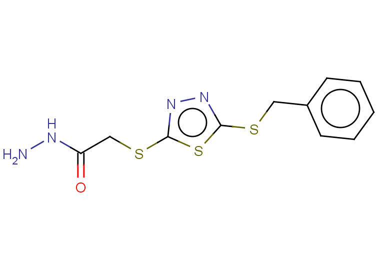 2-{[5-(benzylsulfanyl)-1,3,4-thiadiazol-2-yl]sulfanyl}acetohydrazide