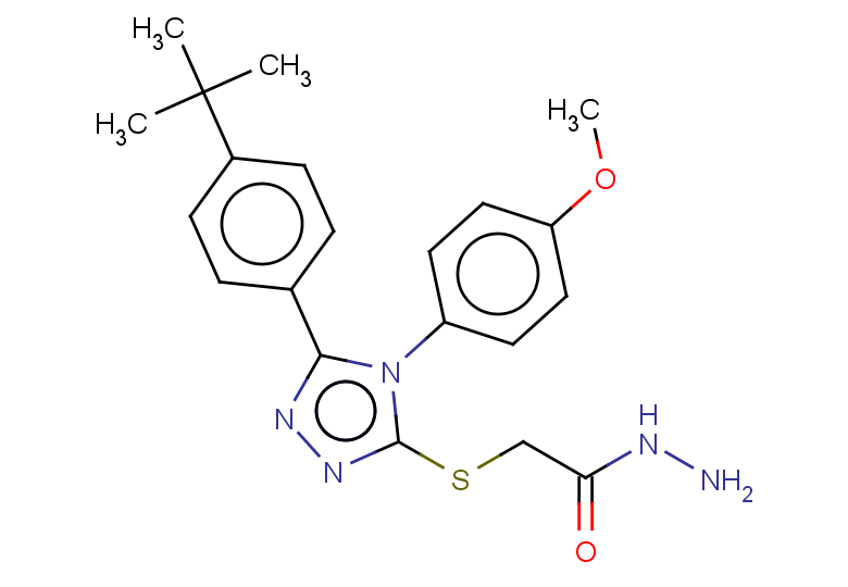 2-{[5-(4-tert-butylphenyl)-4-(4-methoxyphenyl)-4H-1,2,4-triazol-3-yl]sulfanyl}acetohydrazide