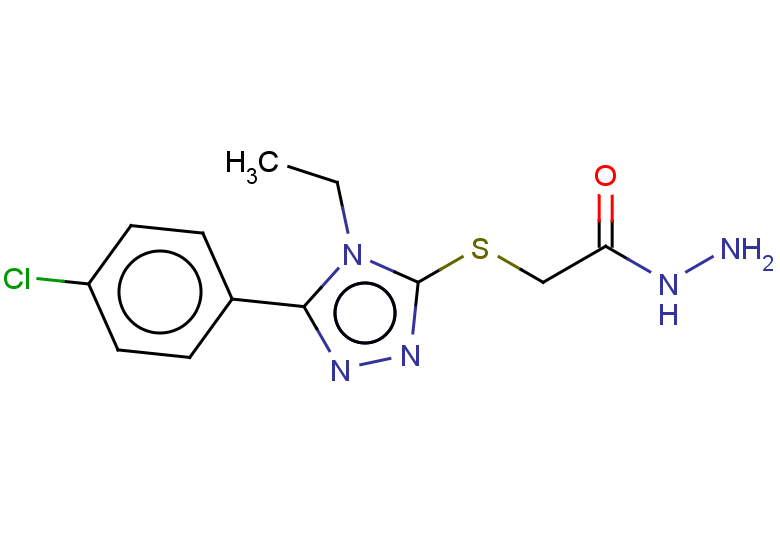 2-{[5-(4-chlorophenyl)-4-ethyl-4H-1,2,4-triazol-3-yl]sulfanyl}acetohydrazide