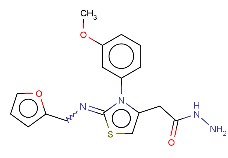2-{2-[(furan-2-ylmethyl)imino]-3-(3-methoxyphenyl)-2,3-dihydro-1,3-thiazol-4-yl}acetohydrazide