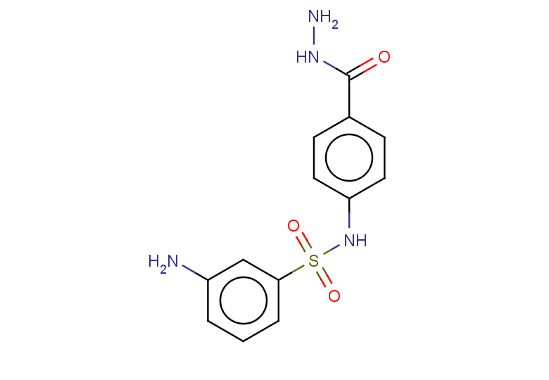 3-amino-N-[4-(hydrazinecarbonyl)phenyl]benzene-1-sulfonamide