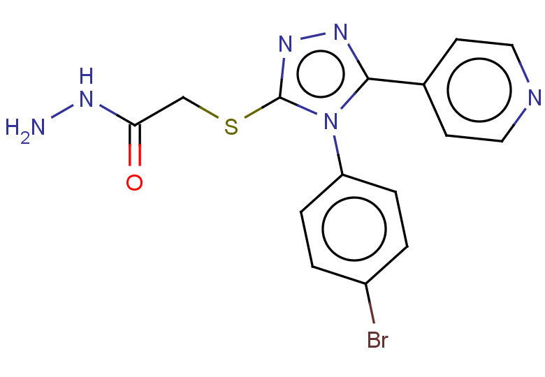 2-{[4-(4-bromophenyl)-5-(pyridin-4-yl)-4H-1,2,4-triazol-3-yl]sulfanyl}acetohydrazide