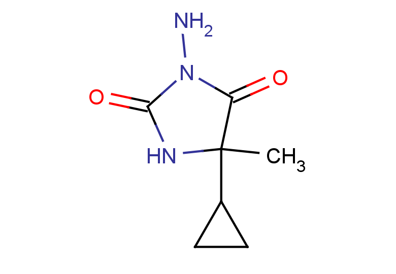3-amino-5-cyclopropyl-5-methylimidazolidine-2,4-dione