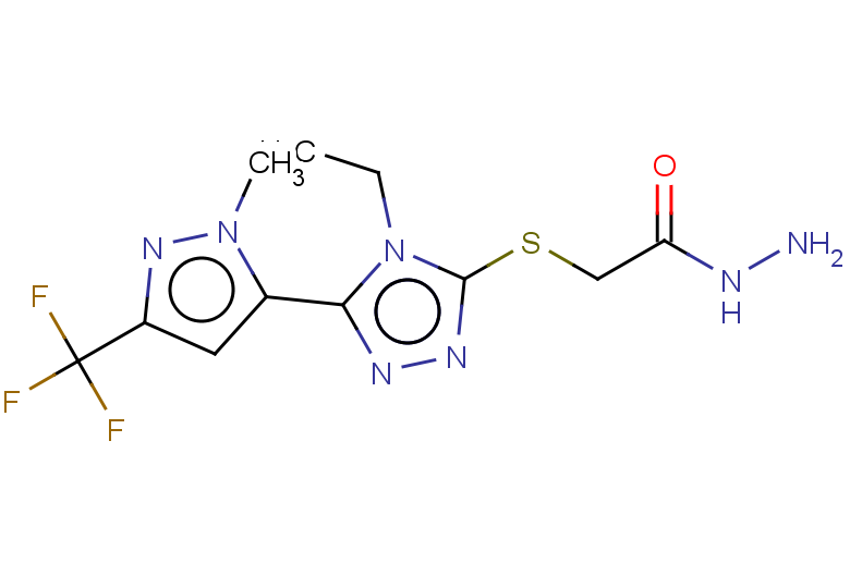 2-((4-ETHYL-5-[1-METHYL-3-(TRIFLUOROMETHYL)-1H-PYRAZOL-5-YL]-4H-1,2,4-TRI+