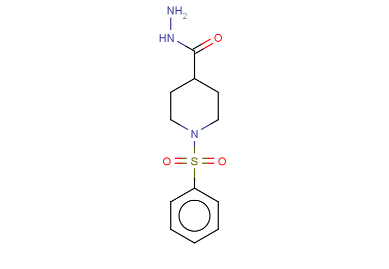 1-(PHENYLSULFONYL)-4-PIPERIDINECARBOHYDRAZIDE
