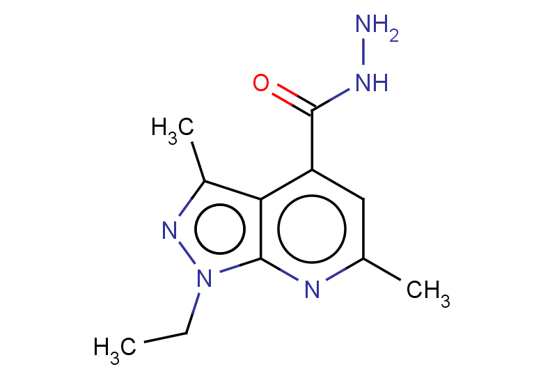 1-ETHYL-3,6-DIMETHYL-1H-PYRAZOLO[3,4-B]PYRIDINE-4-CARBOHYDRAZIDE