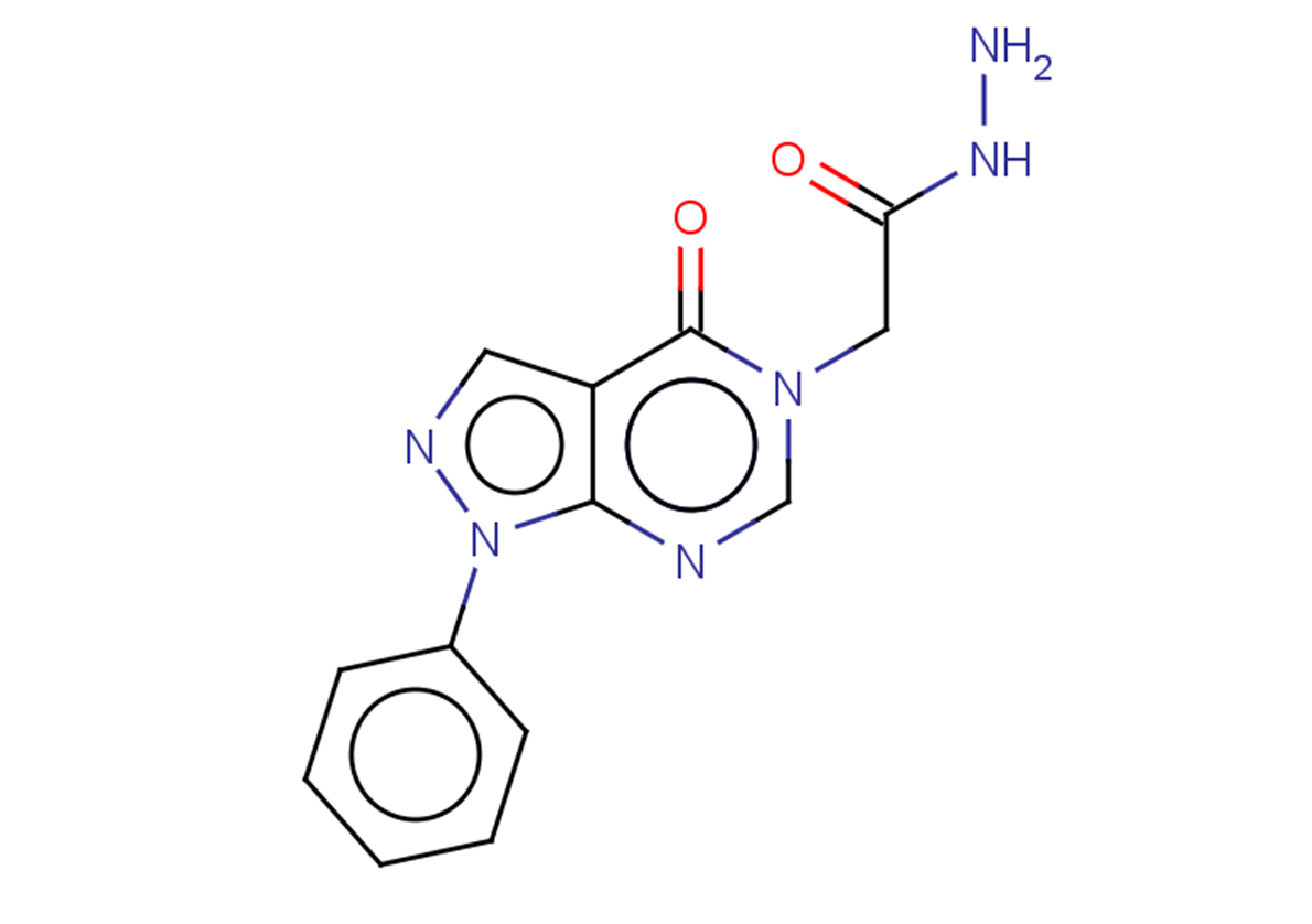2-(4-OXO-1-PHENYL-1,4-DIHYDRO-5H-PYRAZOLO[3,4-D]PYRIMIDIN-5-YL)ACETOHYDRA+