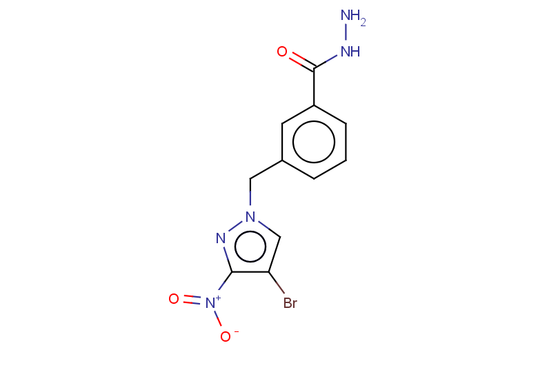 3-(4-BROMO-3-NITRO-PYRAZOL-1-YLMETHYL)-BENZOIC ACID HYDRAZIDE