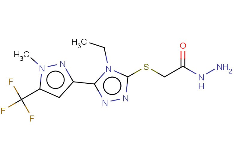 2-((4-ETHYL-5-[1-METHYL-5-(TRIFLUOROMETHYL)-1H-PYRAZOL-3-YL]-4H-1,2,4-TRI+