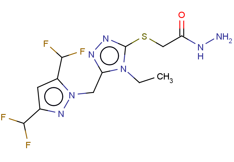 2-[(5-([3,5-BIS(DIFLUOROMETHYL)-1H-PYRAZOL-1-YL]METHYL)-4-ETHYL-4H-1,2,4-+