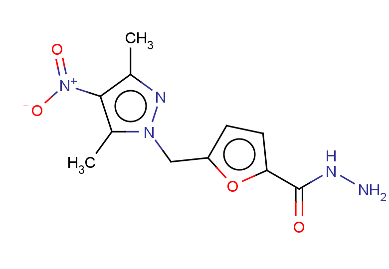 5-(3,5-DIMETHYL-4-NITRO-PYRAZOL-1-YLMETHYL)-FURAN-2-CARBOXYLIC ACID HYDRA+