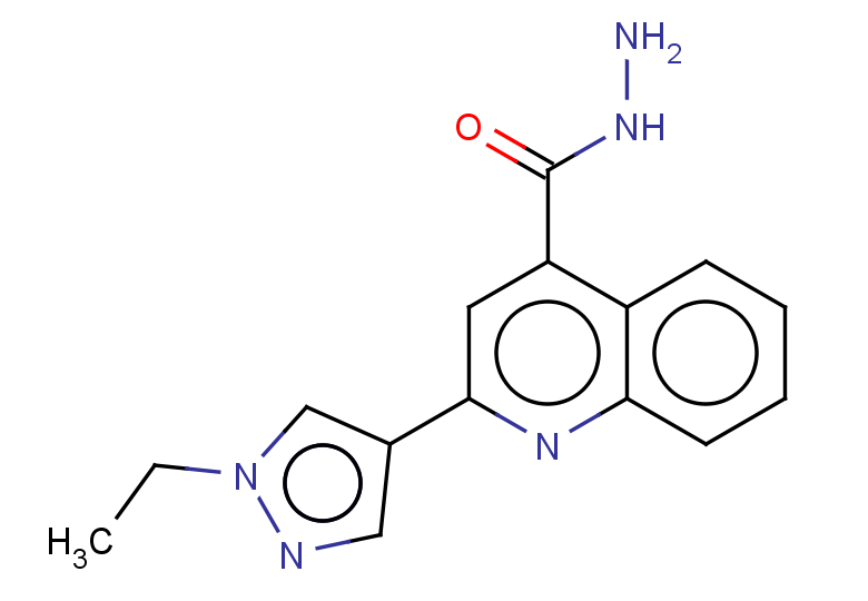 2-(1-ETHYL-1H-PYRAZOL-4-YL)QUINOLINE-4-CARBOHYDRAZIDE