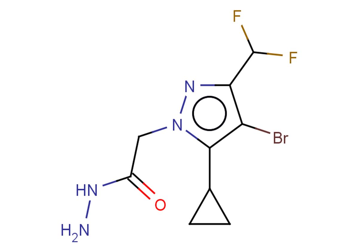 2-[4-BROMO-5-CYCLOPROPYL-3-(DIFLUOROMETHYL)-1H-PYRAZOL-1-YL]ACETOHYDRAZID+