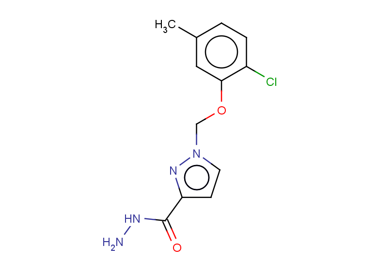 1-(2-CHLORO-5-METHYL-PHENOXYMETHYL)-1H-PYRAZOLE-3-CARBOXYLIC ACID HYDRAZI+