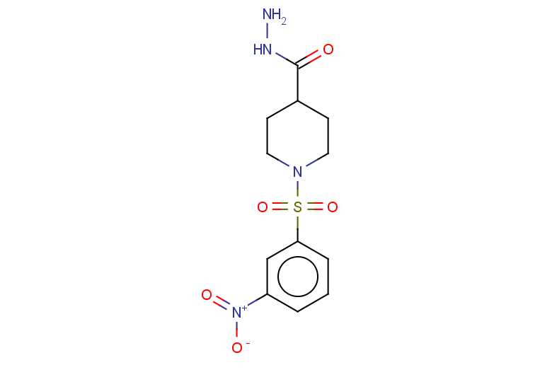 1-(3-NITRO-BENZENESULFONYL)-PIPERIDINE-4-CARBOXYLIC ACID HYDRAZIDE