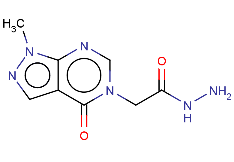 2-(1-METHYL-4-OXO-1,4-DIHYDRO-5H-PYRAZOLO[3,4-D]PYRIMIDIN-5-YL)ACETOHYDRA+