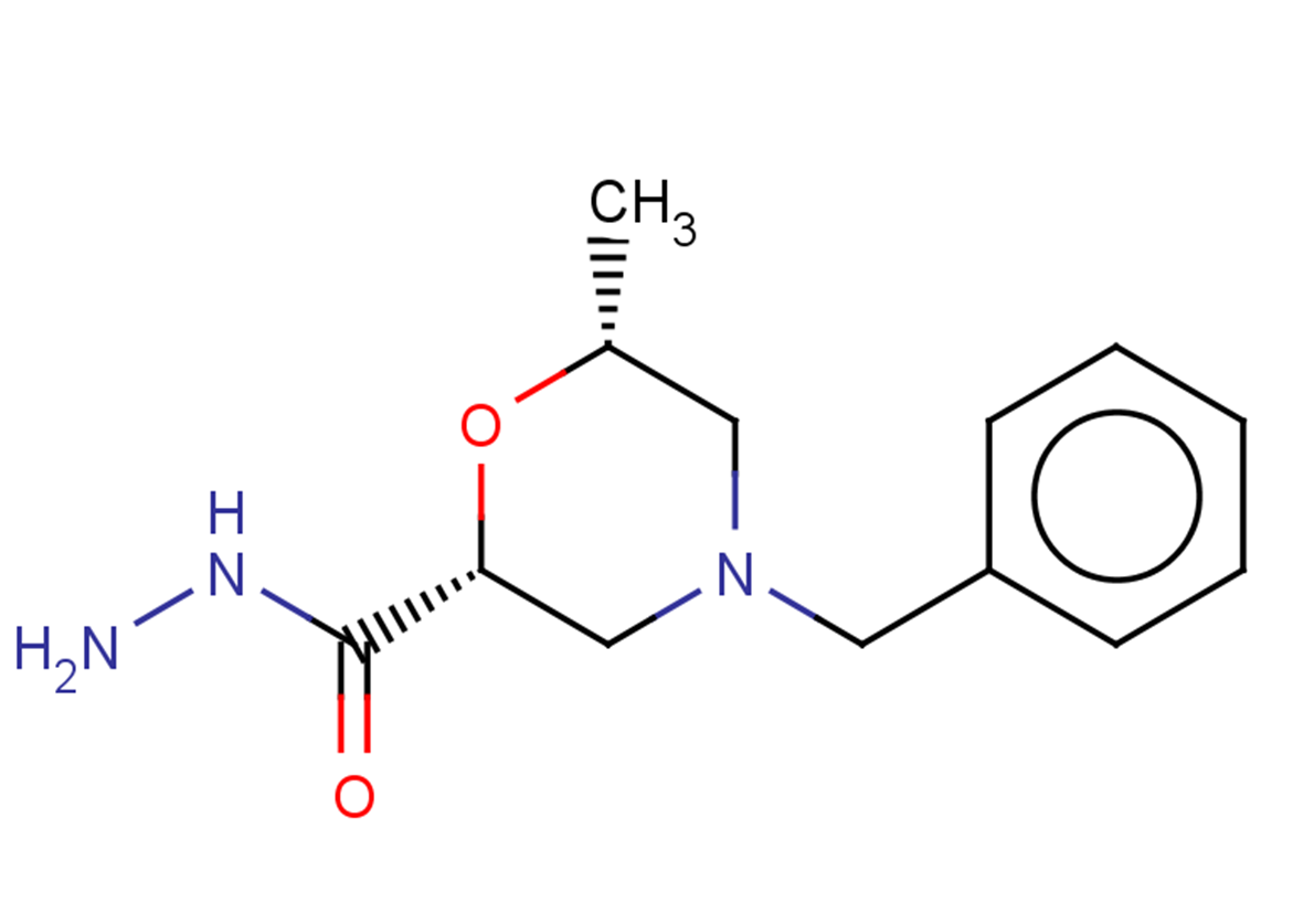 rac-(2R,6R)-4-benzyl-6-methylmorpholine-2-carbohydrazide, cis
