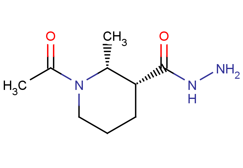 rac-(2R,3R)-1-acetyl-2-methylpiperidine-3-carbohydrazide, cis