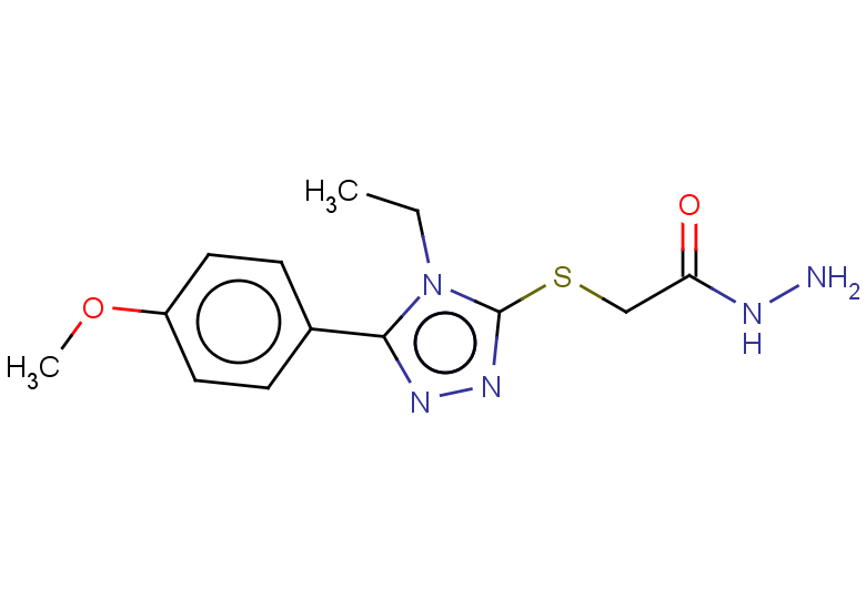 2-{[4-ethyl-5-(4-methoxyphenyl)-4H-1,2,4-triazol-3-yl]sulfanyl}acetohydrazide