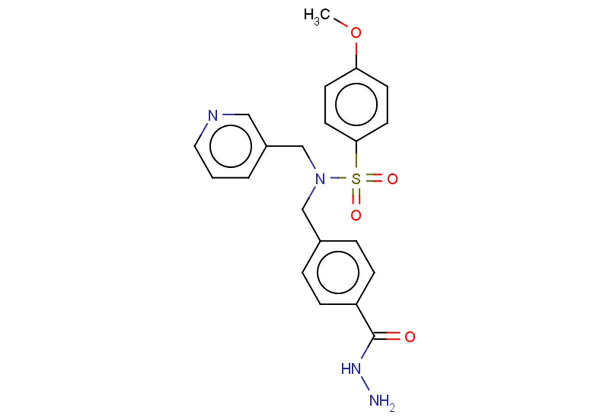N-{[4-(hydrazinecarbonyl)phenyl]methyl}-4-methoxy-N-(pyridin-3-ylmethyl)benzene-1-sulfonamide