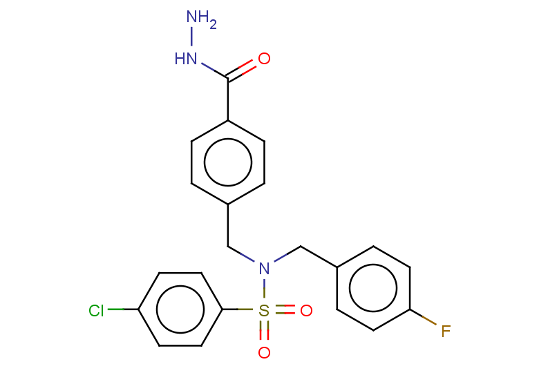 4-chloro-N-[(4-fluorophenyl)methyl]-N-{[4-(hydrazinecarbonyl)phenyl]methyl}benzene-1-sulfonamide