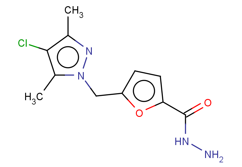 5-[(4-CHLORO-3,5-DIMETHYL-1H-PYRAZOL-1-YL)METHYL]-2-FUROHYDRAZIDE