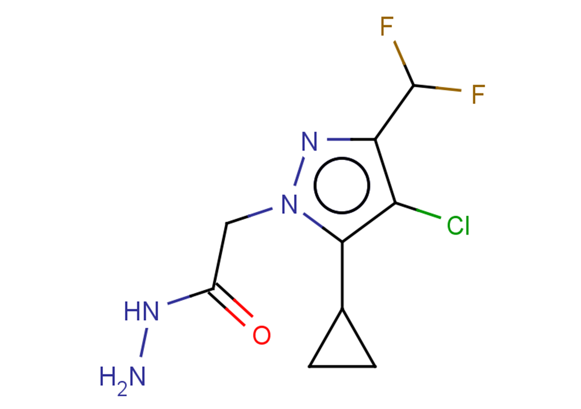 2-[4-CHLORO-5-CYCLOPROPYL-3-(DIFLUOROMETHYL)-1H-PYRAZOL-1-YL]ACETOHYDRAZI+