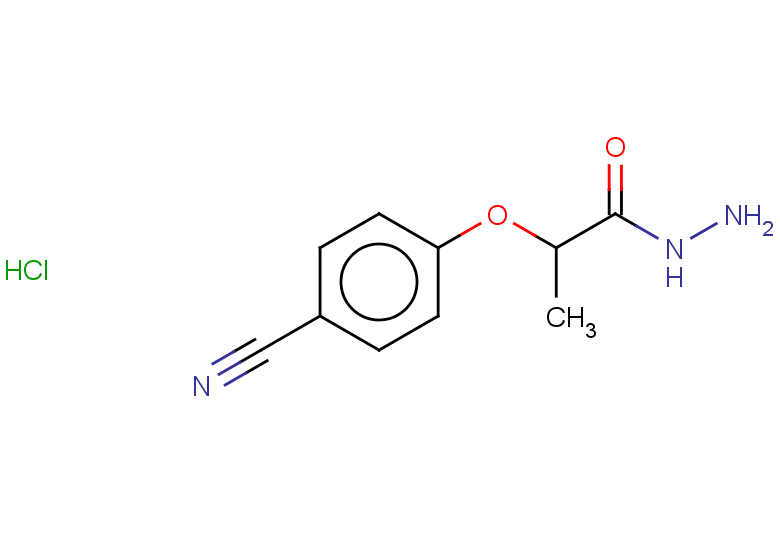 2-(4-cyanophenoxy)propanehydrazide hydrochloride