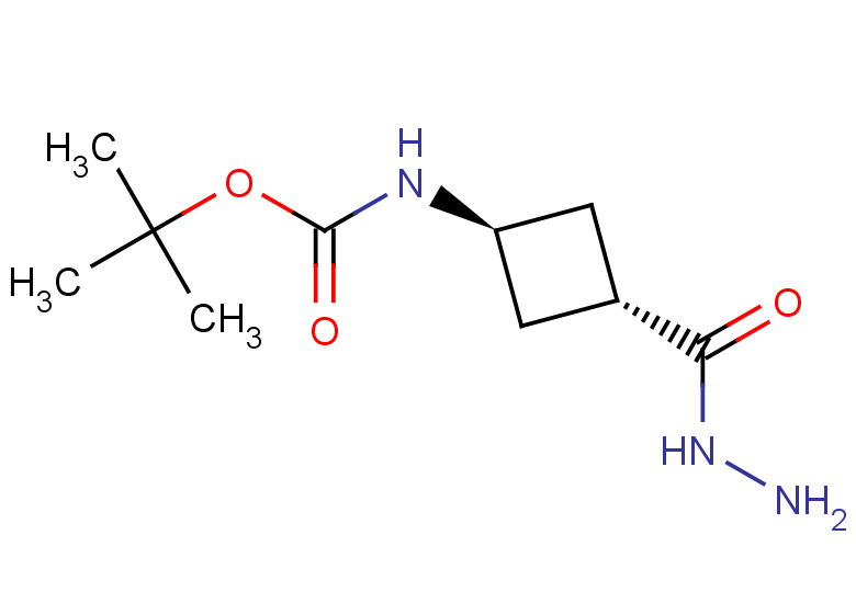 rac-tert-butyl N-[(1r,3r)-3-(hydrazinecarbonyl)cyclobutyl]carbamate, trans