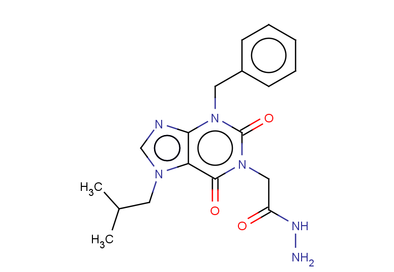 2-[3-benzyl-7-(2-methylpropyl)-2,6-dioxo-2,3,6,7-tetrahydro-1H-purin-1-yl]acetohydrazide