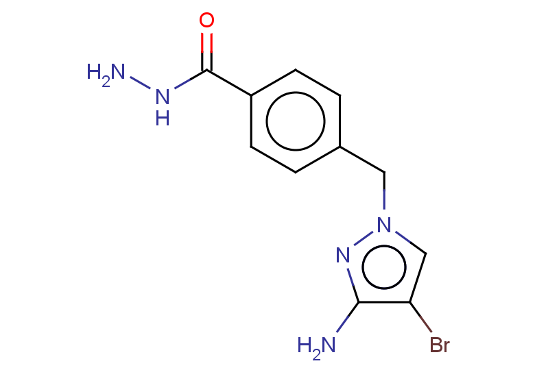 4-[(3-amino-4-bromo-1H-pyrazol-1-yl)methyl]benzohydrazide