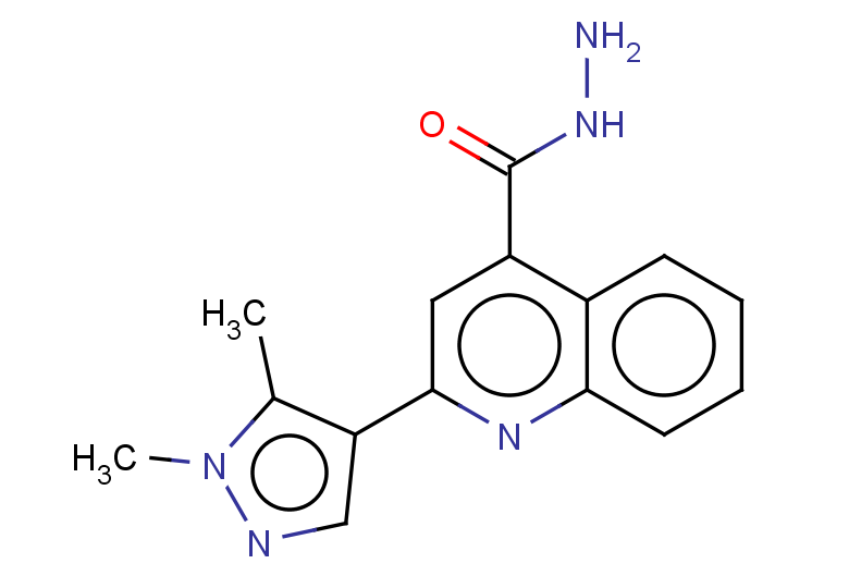 2-(1,5-DIMETHYL-1H-PYRAZOL-4-YL)QUINOLINE-4-CARBOHYDRAZIDE