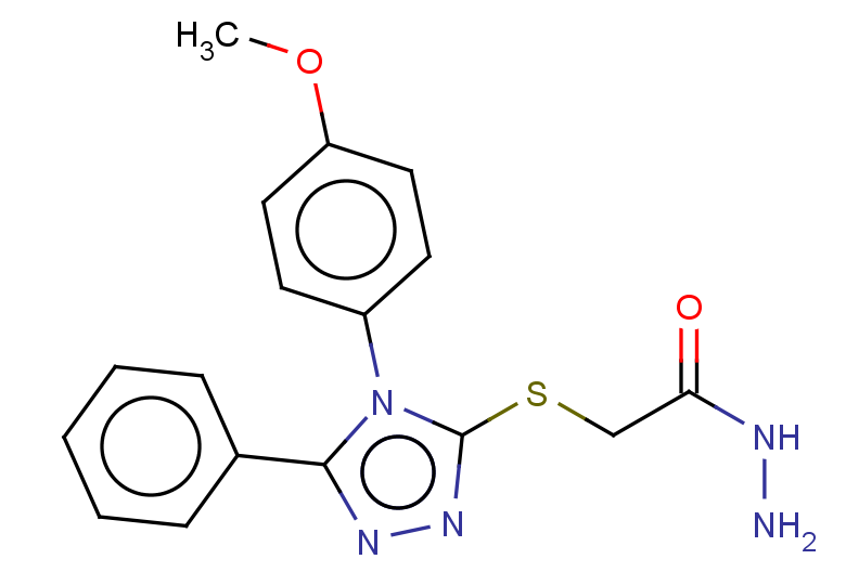 2-{[4-(4-methoxyphenyl)-5-phenyl-4H-1,2,4-triazol-3-yl]sulfanyl}acetohydrazide