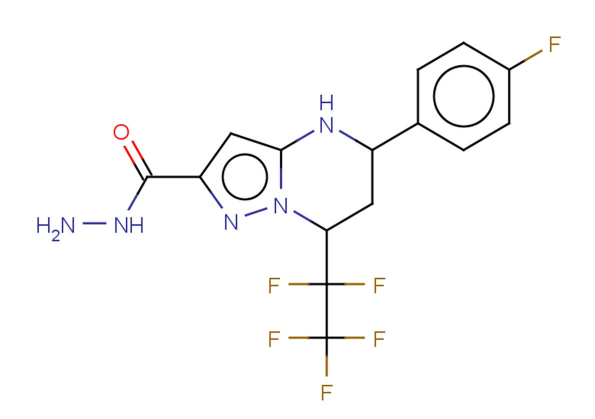 5-(4-FLUOROPHENYL)-7-(PENTAFLUOROETHYL)-4,5,6,7-TETRAHYDROPYRAZOLO[1,5-A]+