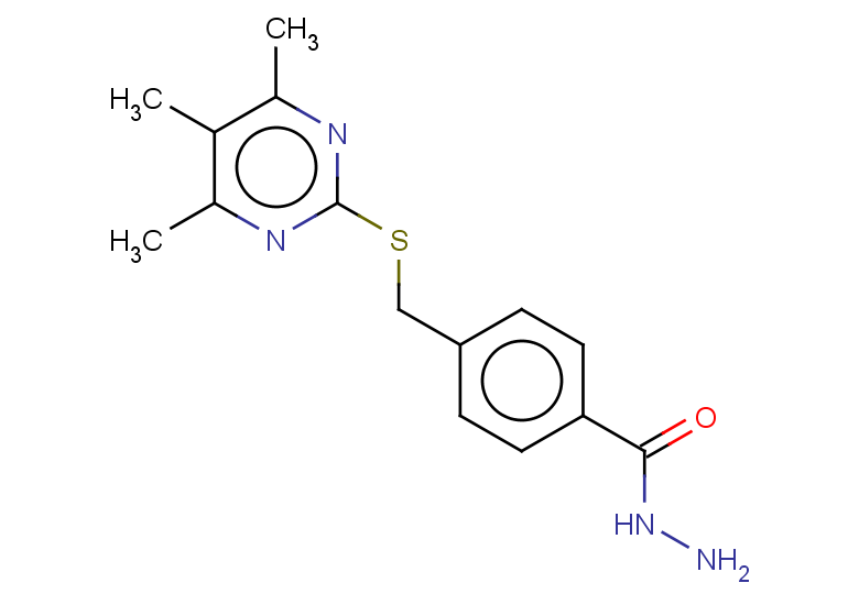 4-{[(trimethylpyrimidin-2-yl)sulfanyl]methyl}benzohydrazide