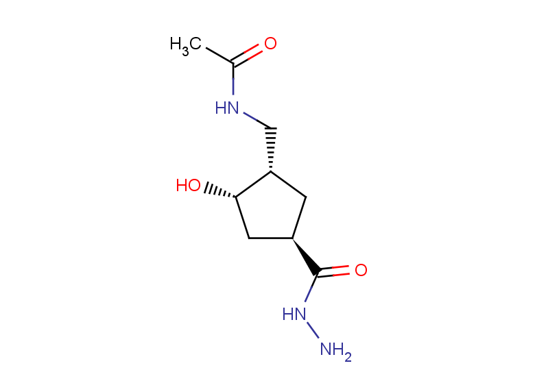rac-N-{[(1R,2R,4S)-4-(hydrazinecarbonyl)-2-hydroxycyclopentyl]methyl}acetamide