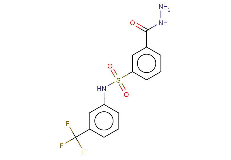 3-(hydrazinecarbonyl)-N-[3-(trifluoromethyl)phenyl]benzene-1-sulfonamide